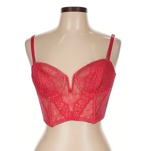 Victoria's Secret Scarlet Lace Bustier